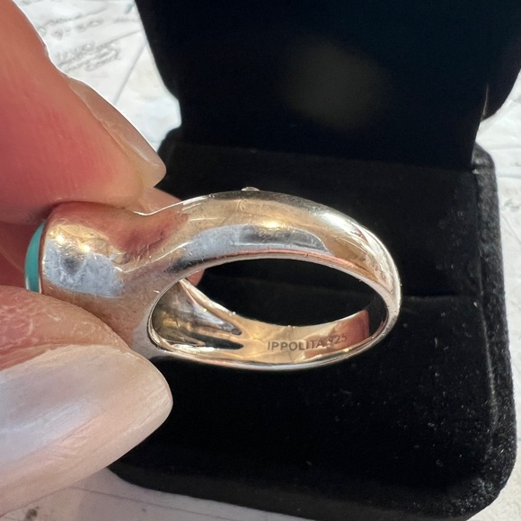 Ippolita sterling silver/turquoise ring - Picture 9 of 13
